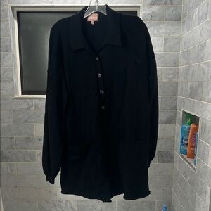 Show Me Your MuMu black knit Gianni romper women’s size large good condition